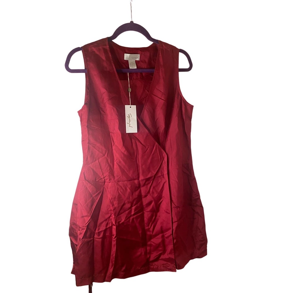 Spiegel Crimson Sleeveless Top